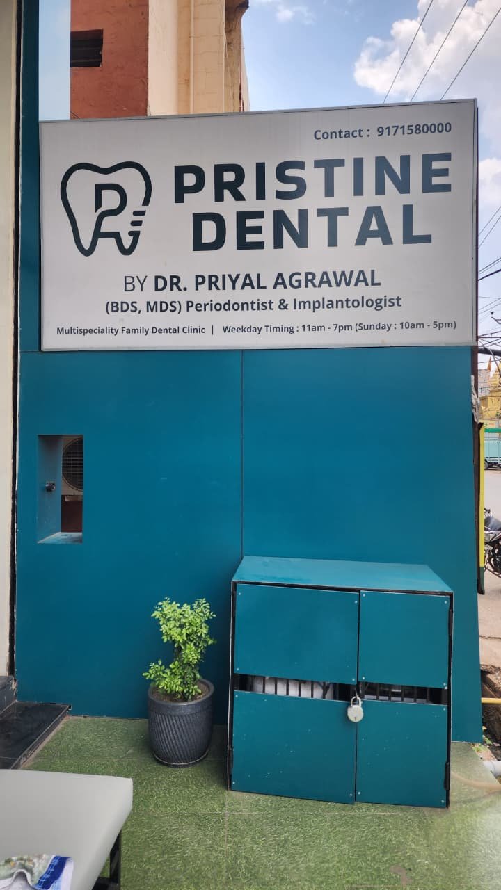Welcoming entrance of Pristine Dental clinic