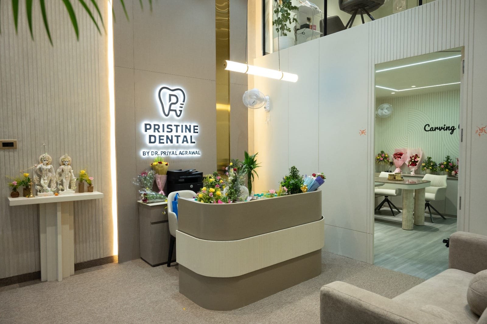 Clean and organised interior at Pristine Dental