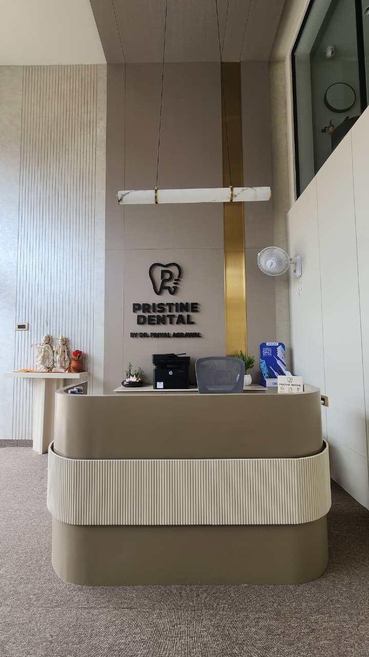 Modern consultation area at Pristine Dental