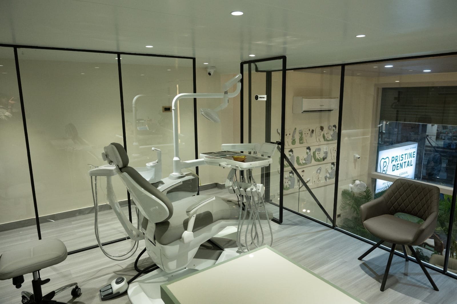 Dental operatory at Pristine Dental in Raipur