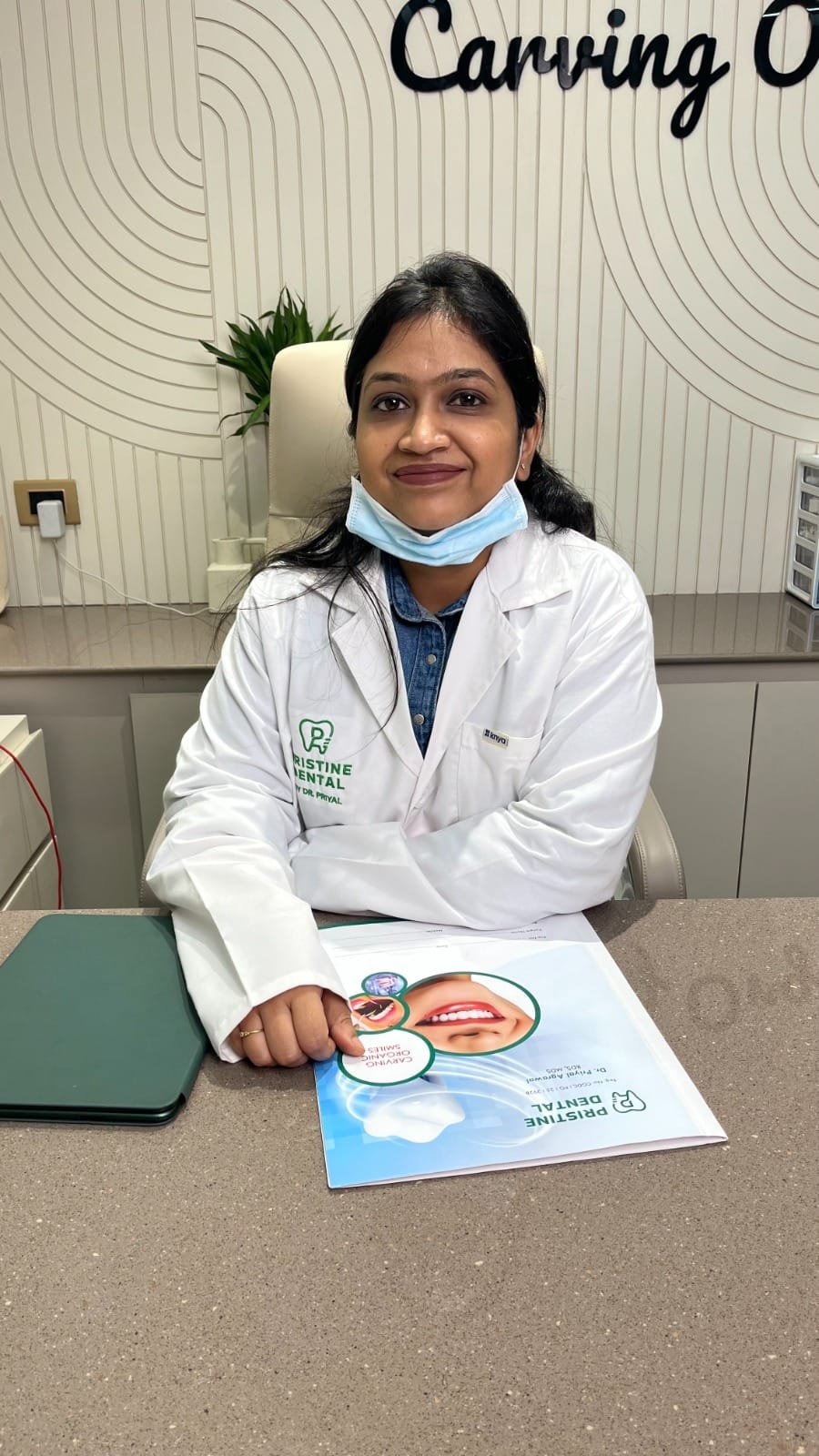 Patient consultation and clinical evaluation at Pristine Dental