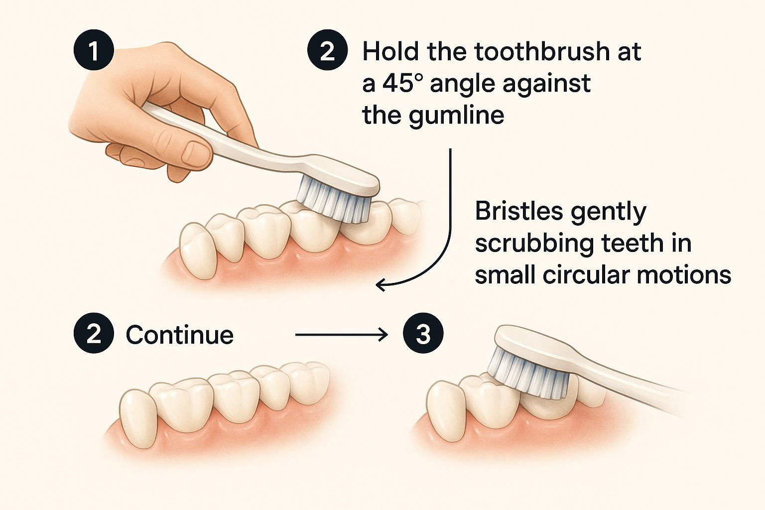 Brushing and flossing coaching