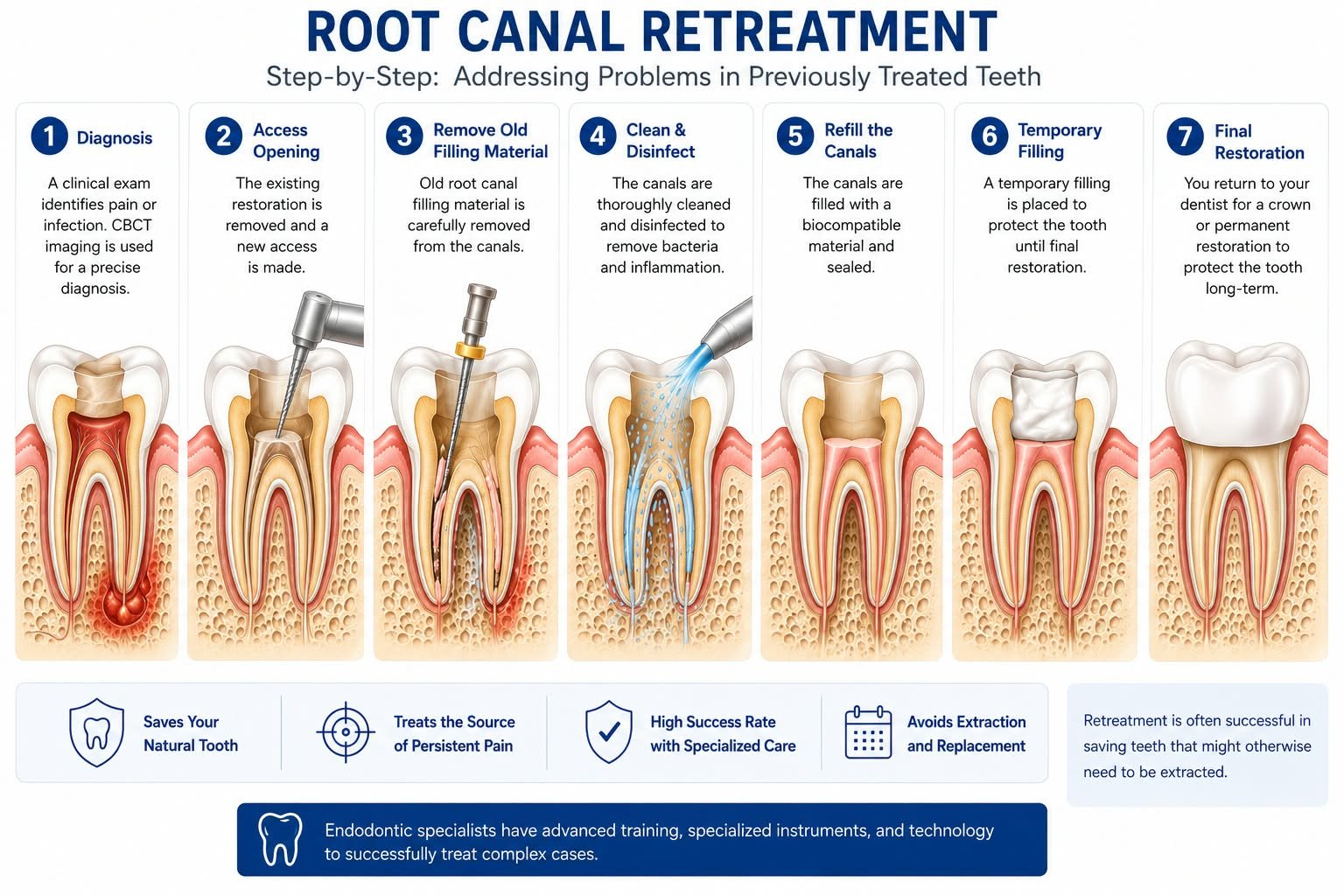Root canal retreatment or Re-RCT