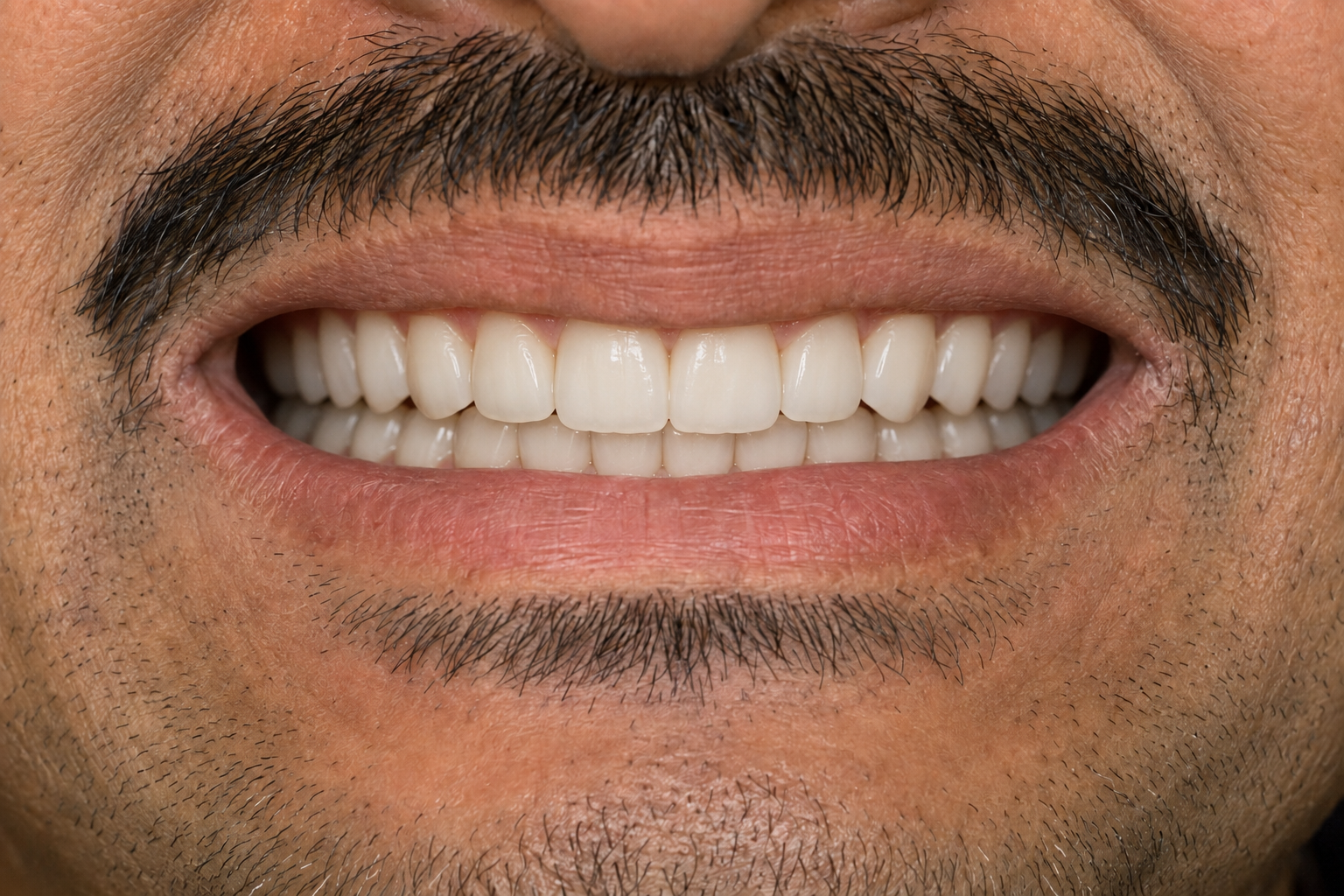 Smile appearance after dental treatment at Pristine Dental