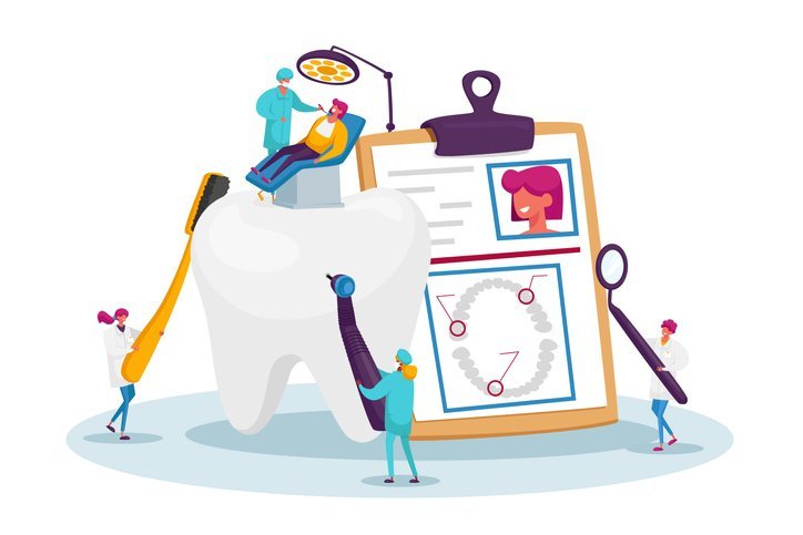 Clinical diagnosis and dental radiology examination